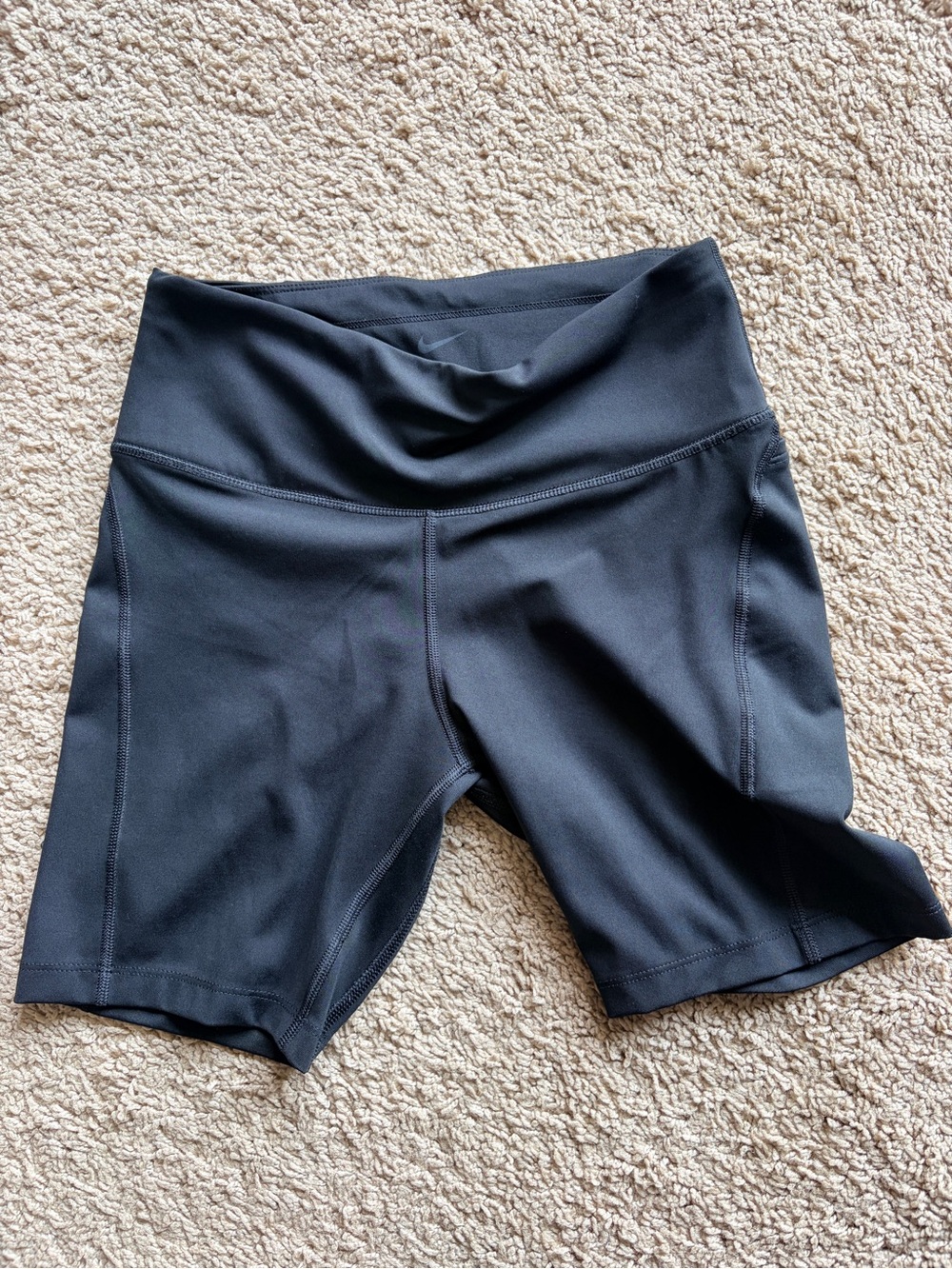 Nike Black High-Rise Bike Shorts Sz S